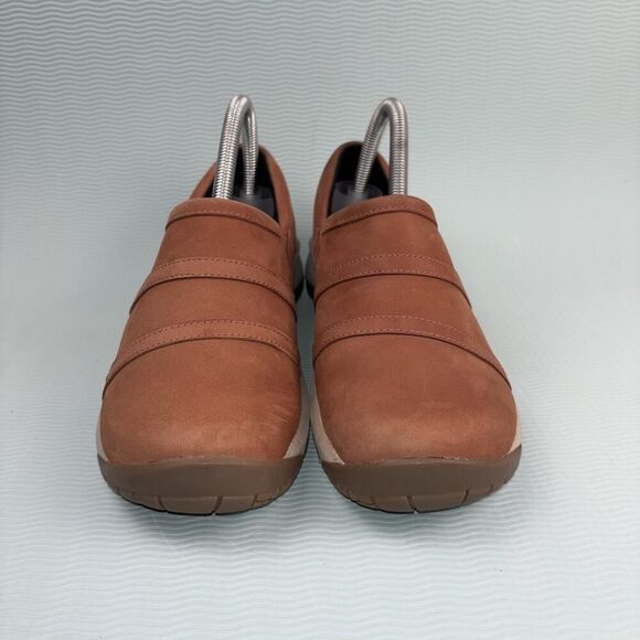 Merrell Shoes Encore Moc 4 Women Size 8 Rust Orange Leather Slip On Casual - Picture 2 of 9